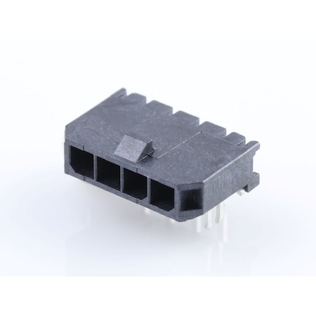 Molex Rectangular Power Connector, 4 Contact(S), Male, Solder Terminal, Receptacle 436500405
